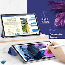 Pad X9 Için Kılıf Slim Translucent Back Smart Cover Rose Honor Pad X9 İle Uyumlu Kılıf - Rose Diğer