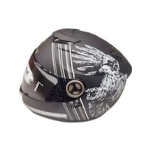 Motoanl Ce Onaylı Full Face Abs Materıal Güneş Vizörlü Fr 913 Ubıquıty-Uq Kask Siyah
