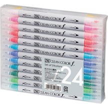 Zig Clean Color F Çift Uçlu Kalem 24 Renk  Set