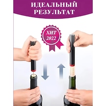 Homeaplian Şarap İçin Kamp Vakumlu Pnömatik Tirbuşon 430044167 Siyah