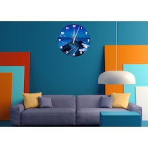 Ti-play Tarihi Fener 30x30cm Akrilik Dekoratif Modern Duvar Saati ÇOk Renkli