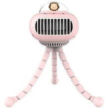 Elektrikli Bebek Arabası Ahtapot Model Fan Pembe