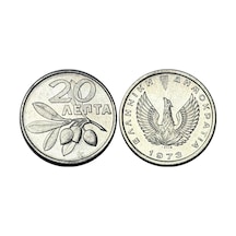Yunanistan 1973 Yılı 20 Lepta Çil Unc Koleksiyon Para