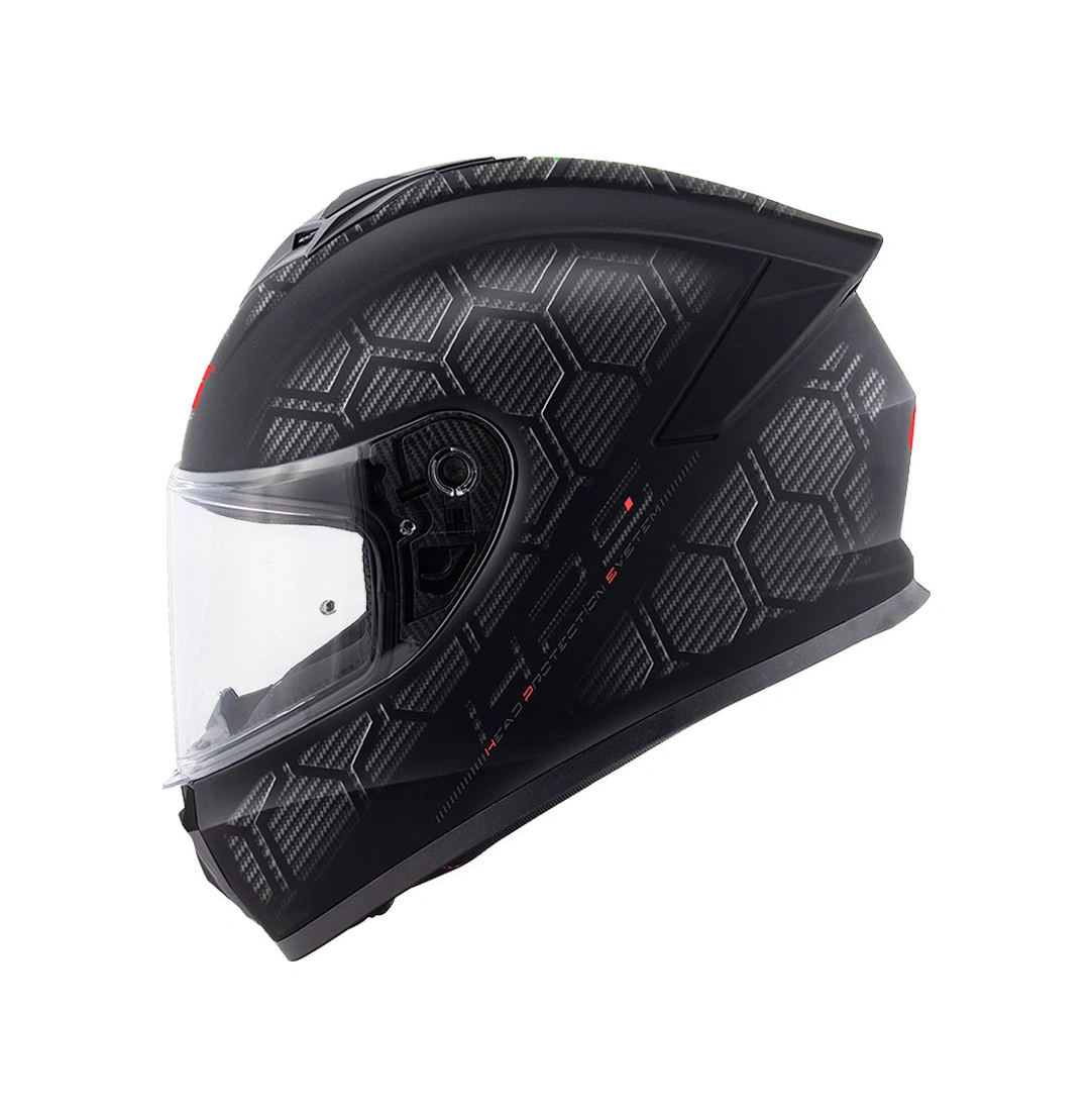 Gıvı 50.x Snake Kask Gri - Mat Siyah - Kırmızı