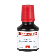 Edding T25 Kırmızı Permanent Mürekkep 25Ml