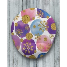 Renkli Toplar Oval Bilek Destekli Mouse Pad Mousepad