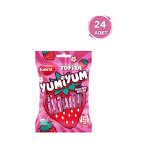 Kent Tofita Yumiyum Çilek Aromalı Şeker 100 G 24 Poşet