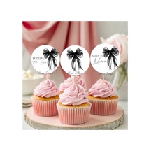 15adet Siyah Fiyonklu Bride To Be Bekarlığa Veda Cupcake Kürdanı Gelin Oluyor Düğün Kına Gecesi Bekarlığa Veda Süsü