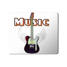 Guitar Music Gitar Müzik Baskılı Mousepad Mouse Pad
