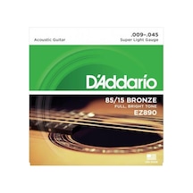 D'addario Ez890 Ez Serisi Akustik Gitar Tel Seti Super Light - 8