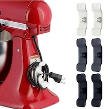 6&amp 39 Lı Pratik Kablo Toparlayıcı Yapışkanlı Klips Mutfak Air Fryer Kettle Kahve Tost Makinası Go53/03880