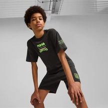 Puma Puma X Tmnt Relaxed Aop Tee Çocuk T-shırt 63008601 SIYAH