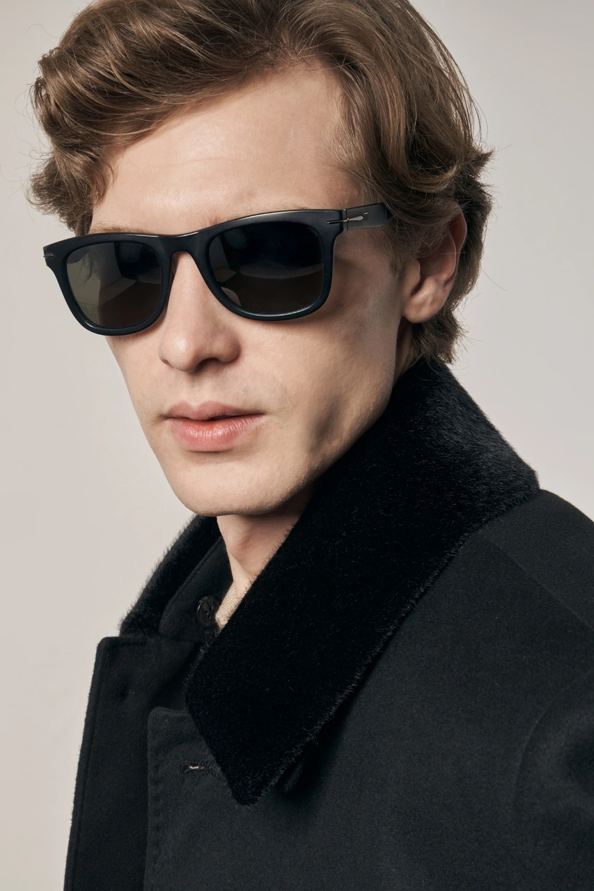 Siyah Kürklü Yaka Classic Comfort Fit Esnek Kaban 1008255163 Siyah