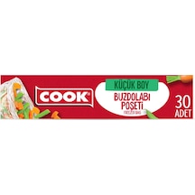 2 Adet Cook Buzdolabı Poşeti 20x30 Cm 30 Adet Küçük Boy