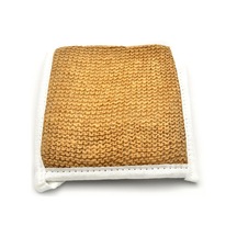 Doğal Jüt İp Eldiven Tipi Kare Banyo Lifi Hamam Vücud Kesesi 16x20 Cm.