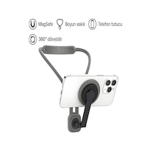 Magsafe Uyumlu 360 Boyun Askılı Telefon Tutucu / Gezi Video Çeki