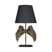 Qdec Modern Dizayn Melek Abajur Gold-Gri