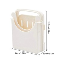 Katlanabilir Tost Ekmeği Dilimleme Ayarlanabilir Plastik Ekmek Beyaz