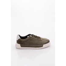 Dgn E58 Erkek Sneakers Ayakkabi Haki Nubuk
