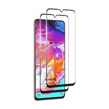 Microsonic Samsung Galaxy Uyumlu A70 Crystal Seramik Nano Ekran Koruyucu Siyah 2 Adet
