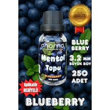 Premium Mentol Topu Böğürtlen 250 Adet Blueberry Aroma Kapsülü