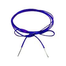Lacivert Renk Süet Kadın Bağcıklı Choker Kolye Renkli