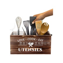 Mutfak Eşyası Düzenleyici Kutusu, Bıçak, Çatal Ve Kaşık Sınıflandırması Saklama Sepeti Kahverengi