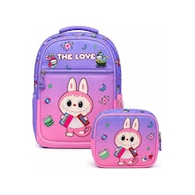 Waddell Pembe Mor The Love Bubu Desenli İlkokul Sırt Ve Beslenme Çantası 25212