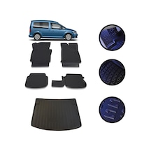 Caddy 2015-2022 Arası 4D Havuzlu Oto Paspas Ve Bagaj Set