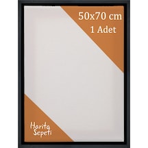 Siyah Çerçeveli Tuval 50 x 70 CM Yatay & Dikey Profesyonel %100 Pamuk Boş Tablo