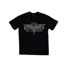 Stoned&Fame Erkek Siyah Dimmu Borgir Baskılı T-shirt SIYAH