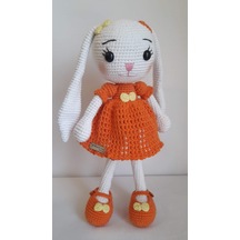Amigurumi Turuncu Uzun Kulaklı Tavşan