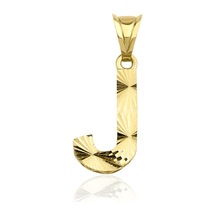 Fiyonk Kuyumculuk 14 Ayar Altın Mini Shine Kolye Ucu J Harfi 001