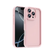 İphone 16 Pro Max Uyumlu Kılıf Kamera Korumalı Alt Ananas Kapak - Pembe Pembe