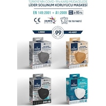 Musk Ffp2 Maske 40 Adet (Gri,Taba,Siyah,Beyaz)