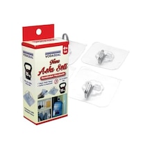 Askı Seti, Kendinden Yapışkanlı, Süper Güçlü Yapıştırıcı, 15 Kg Ağırlık Kapasiteli, 4'lü Set 7/8 Yaş