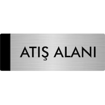 Metal Yönlendirme Levhası, Departman Kapı Isimliği Atış Alanı 5x20 Cm Gümüş Renk