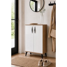 Luma Ayakkabılık Çam Beyaz 4 Raflı Çok Amaçlı Dolap, Mutfak Dolabı, Banyo Dolabı, Balkon Dolabı, Kiler Dolabı 105 Cm Çok Renkli
