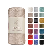 2 Mm - 200 Gr Polyester Makrome Ipi Sütlü Kahve 230 M Polyester Makrome Ip Supla Ip Ve Çanta Ipliği Açık Kırmızı