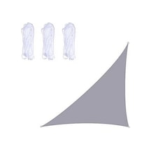 Wondernest Üçgen Açık Bahçe Güneşlik Yelken, Su Geçirmez Anti-uv Gölgelik Gri 4x4x5.7m Gri