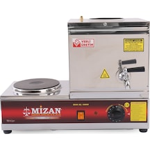 Mizan Elektrikli Demlikli 10 L Kahveci Çay Kazanı Pleytli