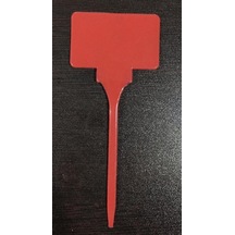 Fide Etiketi, Label, Küçük Boy Etiket - Kırmızı Renk 100 Adet