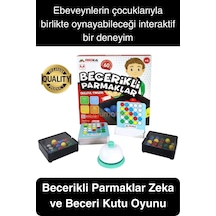 Kutulu Becerikli Parmaklar Zeka Ve Beceri Oyunu El Göz Koordinasyon Geliştiren Motor Beceri Aktivite