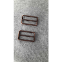Antık Bakır Metal Toak 25x15 Mm İç Kemer Ölçü 20 Mm 2 Adet