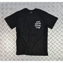 Stoned&Fame Anti Social Club Baskılı Unisex %100 Pamuk Siyah T-shirt SIYAH Siyah Stoned&Fame Anti Social Club Baskılı Unisex %100 Pamuk Siyah T-shirt SIYAH Siyah