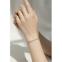 Xupıng Jewelry Modern Tasarım Taşlı Bileklik Altın Altın