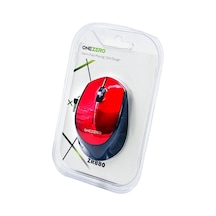 Ergonomik Kırmızı Wireless Mouse 2.4 Ghz Ofis Kullanımı Belirtilmemiş