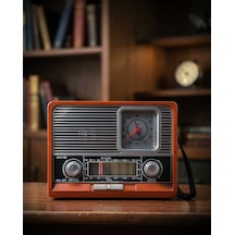 Vintage Radyo Taşınabilir Bluetooth Hoparlör Uczzznostaljik1647radyooo1