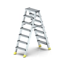 Narvon 7+7 Basamaklı Lüx Çift Çıkışlı Alüminyum Merdiven