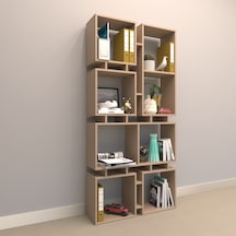 Rafkestir Ozy Suntalam Kitaplık ( 86 X 178 Cm ) Cappicino